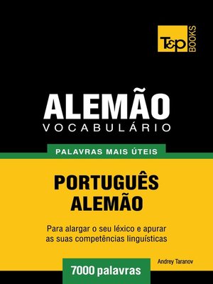 cover image of Vocabulário Português-Alemão